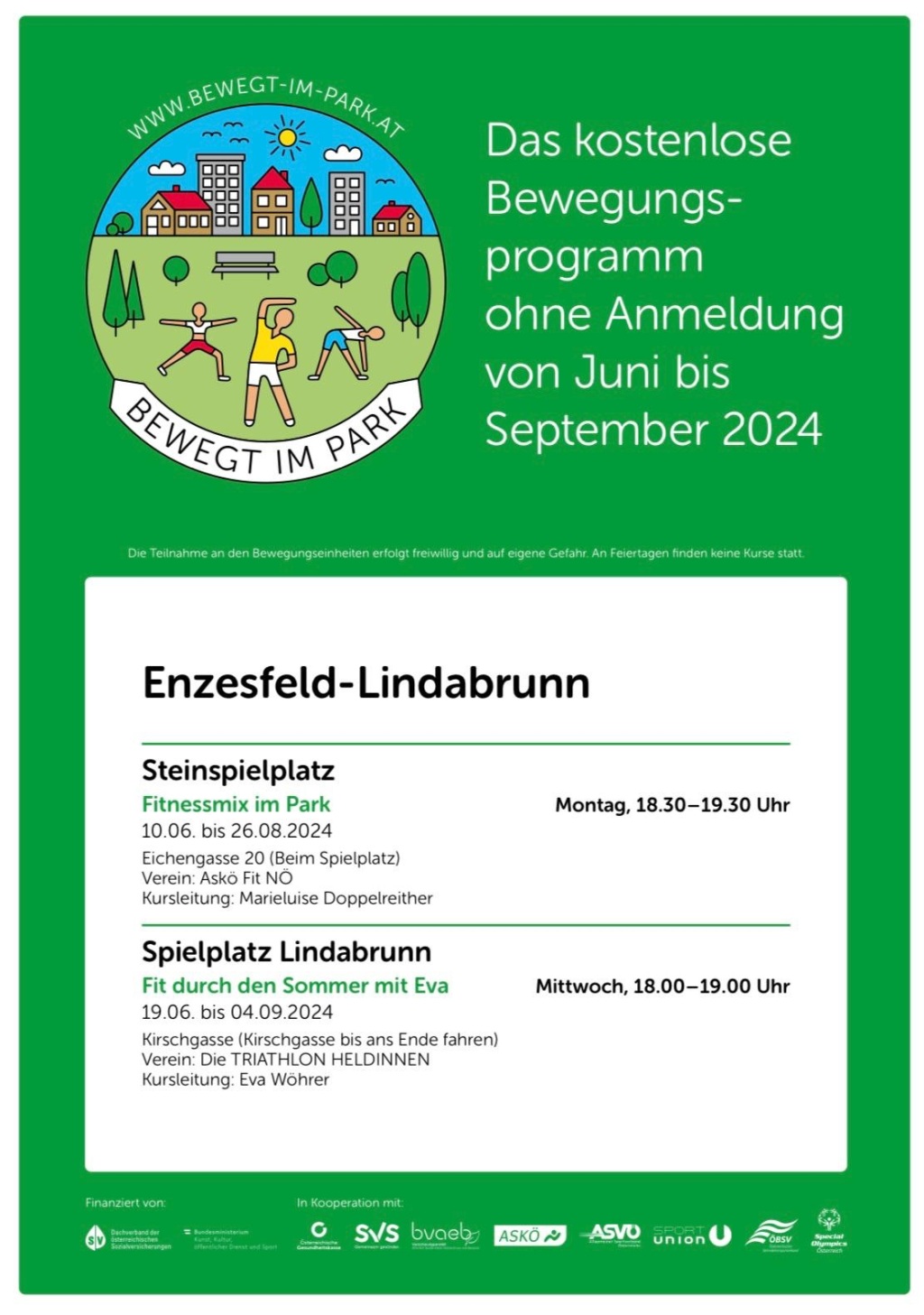 Sommerbewegungsprogramm in Lindabrunn
